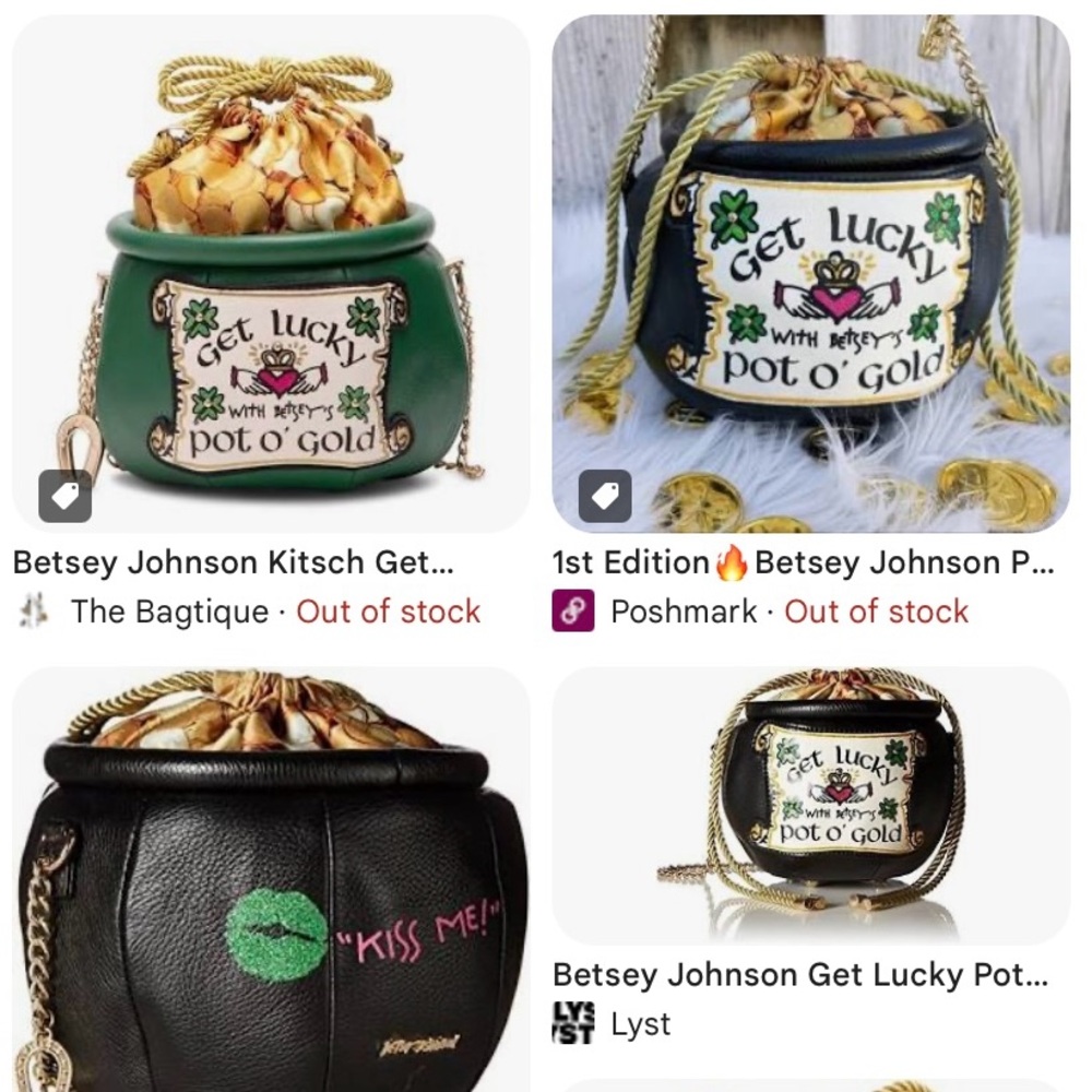 ISO Betsey Johnson Pot o Gold Purse